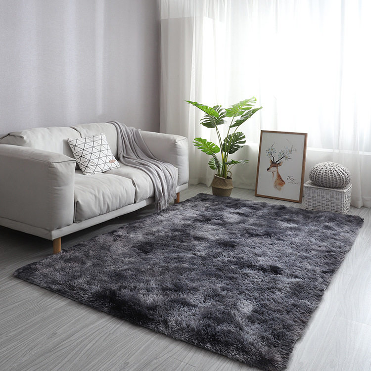 Tapis Solide en Couleur en Peluche PV