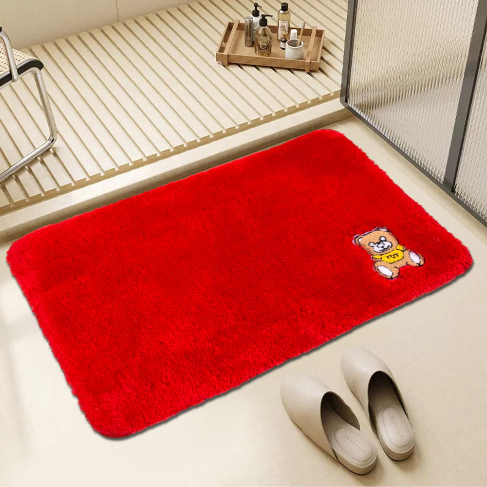 Tapis de bain en velours de fil brillant