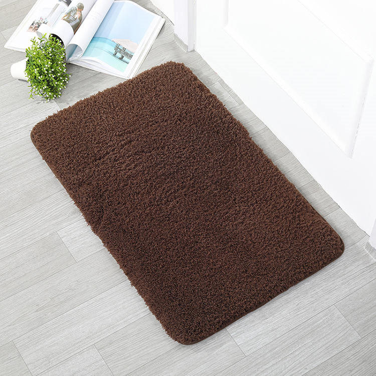 Tapis de Bain Solide en Velours de Beauté